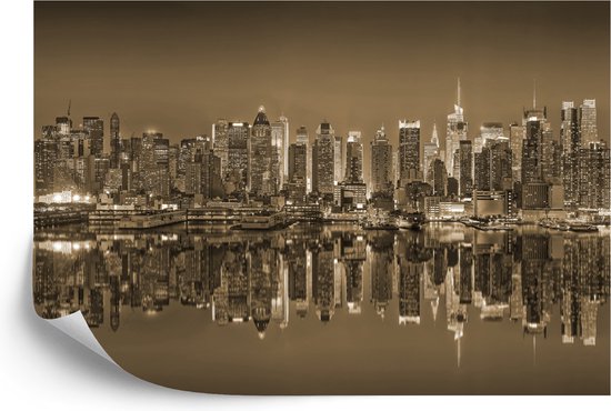 Toile de coton canevas - New York Multicolore | Snaply