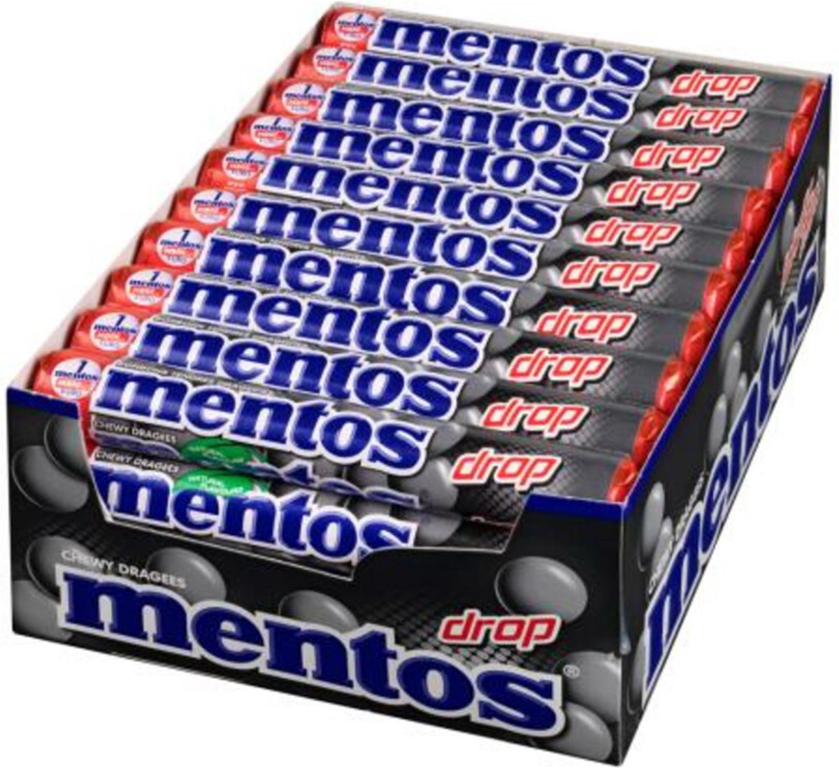 MENTOS ROULEAU REGLISSE 38G X40