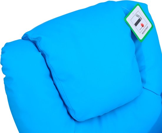 Kinderstoel - Kinderzetel - Kindersofa - Kinderbankje - Relaxstoel - Blauw - 62 x 56 x 69 cm van Merkloos — afbeelding 3