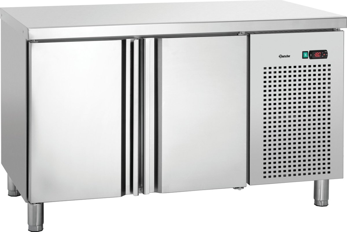 Bartscher Vrieswerkbank T2-1341 - -18°C / -22°C - RVS - 2 Deuren - 1340x700x850mm