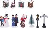 Christmas Decoration - Kerstdorp Accessoires - figuurtjes/huisjes - 14 stuks