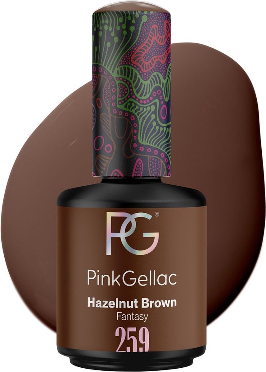 Pink Gellac 259 Hazelnut Brown Gellak 15ml - Gel Lak - Gel Nails - Gelnagel
