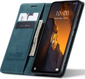 Xiaomi Poco F5 Hoesje - Book Case Leer Slimline Blauw