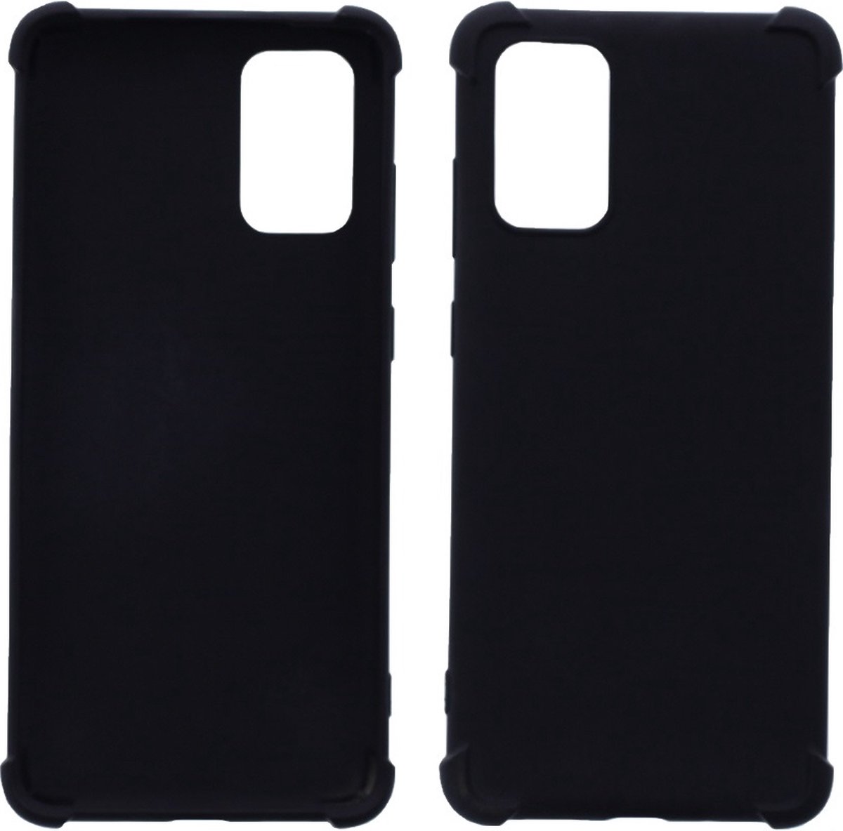 LuxeBass Hoesje geschikt voor Samsung Galaxy S20 Plus - Anti Shock - Zwart