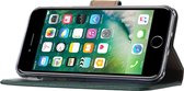 LuxeBass Hoesje geschikt voor iPhone 7/8 SE (2020) - Bookcase Groen - portemonnee hoesje - telefoonhoes - gsm hoes - telefoonhoesjes