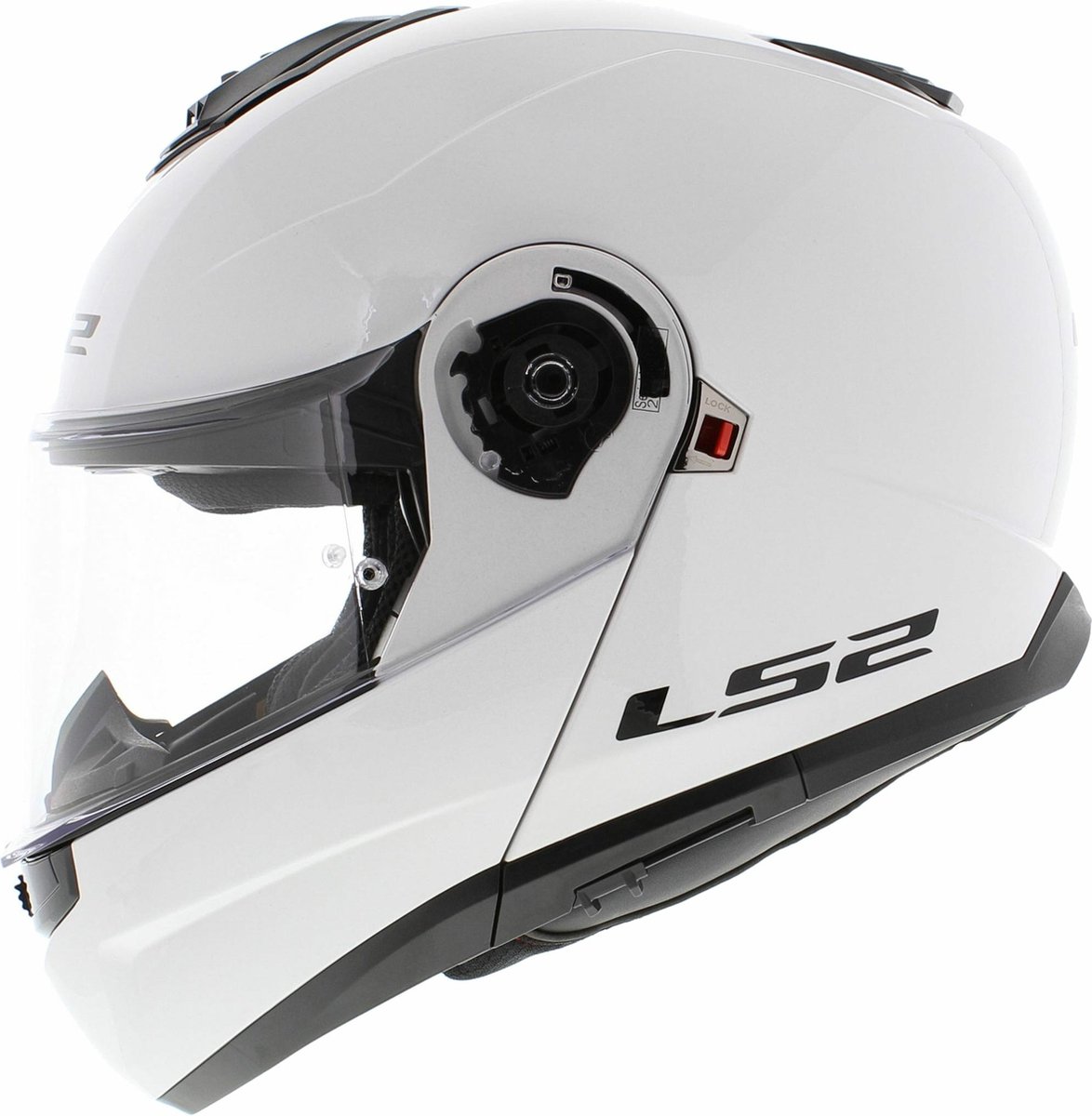 LS2 FF908 Strobe II Gloss Wit 06 Systeemhelm - Maat M - Helm – foto 6