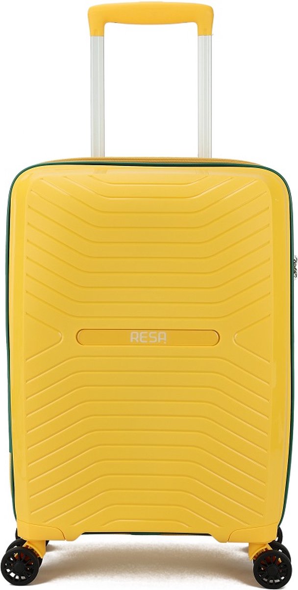 Resa Uppsala Handbagage Spinner 55/35 cm Yellow/Green
