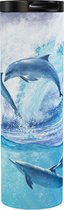 Dolfijnen Keep On Swimming - Thermobeker 500 ml