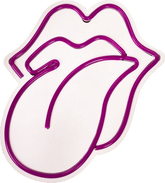 NEON LED verlichting Rolling Stones MOND wanddecoratie |