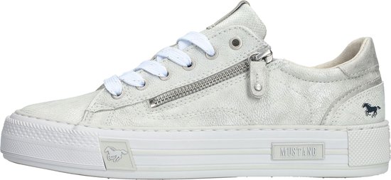 Chaussure à lacets Mustang - Femme - Argent - Taille 40