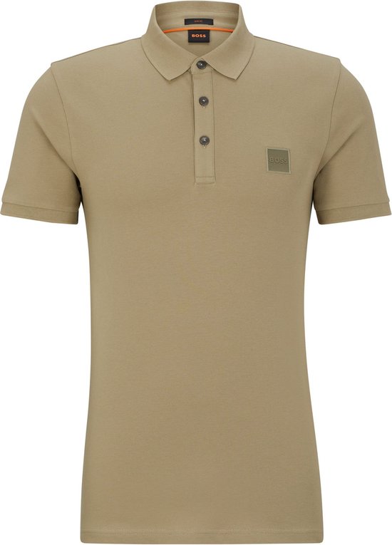 BOSS - Passenger Polo Khaki - Slim-fit - Heren Poloshirt