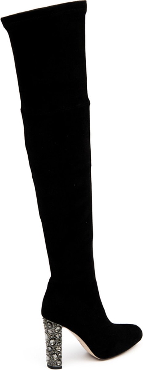 Zerba - Dames Laarzen - Maat 38 - Zwart - Nubuck Leer - Spazzate