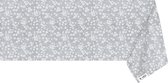 Raved Katoen Tafelzeil Madeliefjes  140 cm x  200 cm - Grijs - Bloemen - Waterafstotend - Uitwasbaar Tafelzeil
