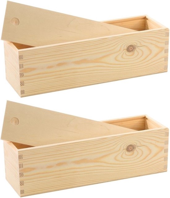 Relaxdays Boîte à thé bois acacia, coffret 90 sachets thé, couvercle, 6