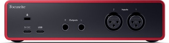Focusrite Scarlett 4e génération 2i2 - Interface audio USB, 2 entrées / 2 sorties