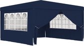 The Living Store Feesttent Deluxe - Blauw - 4x4x2.75 m - UV- en waterbestendig