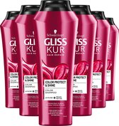 Gliss Kur - Color Protect & Shine Shampoo - Schwarzkopf - 6 x 250 ml - Voordeelverpakking