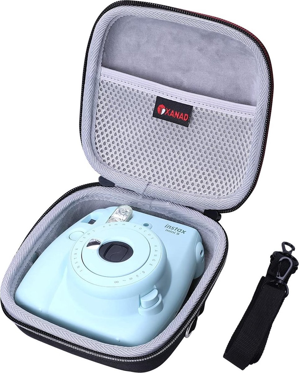 Beschermhoes voor Fujifilm Mini 11 / Mini 12 / Mini 10 / Mini 9 / Mini 8 Eva Instant Camera Tas, grijs, Reistas