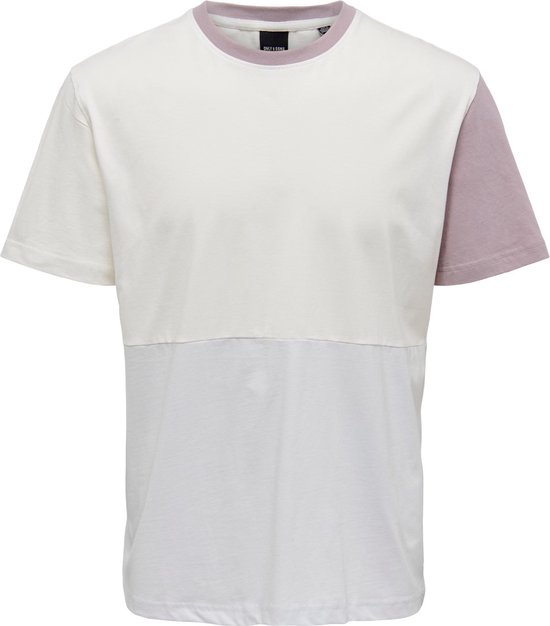 Tshirt homme - Colourblock - Cloud danseur - Only & Sons- Coupe régulière - Manches courtes - Taille XL