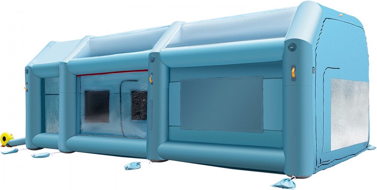 Dakta® Cabine de pulvérisation gonflable 4x2,5x2,2 m, cabine de peinture  pour tente de
