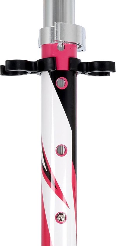 XQ Max Opvouwbare Kinder Step - Voetrem - Roze/Wit - Aluminium - Lichtgewicht