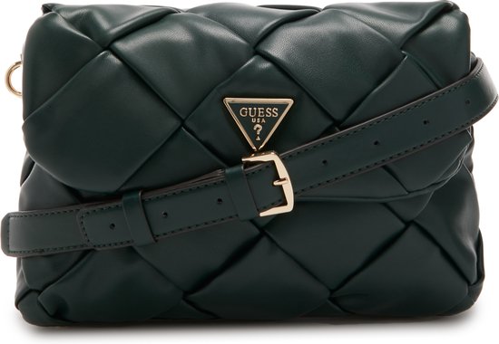 GUESS Sac à épaule Zaina Flap Shoulder Bag Forest Vert foncé