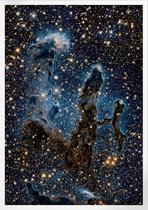 The Eagle Nebula's Pillars Of Creation | Space, Astronomie & Ruimtevaart Poster | A4: 21x30 cm