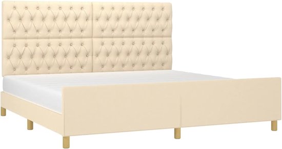 vidaXL Bedframe stof donkergrijs 90x190 cm, slaapmeubel, ledikant, slaapmeubels, bedbodem, eenpersoonsbed, slaapmeubelen, slaapmeubilair, bedbodems