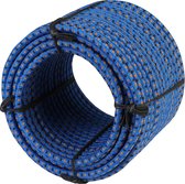 Elastisch touw bungeekoord voor zwembadafdekkingen 8 mm, 25 m. Elastisch touw voor zwembad, vissen, zeilen, varen, kamperen en dekzeilen, binnen, buiten, keuken, werkplaats, tuin (blauw)