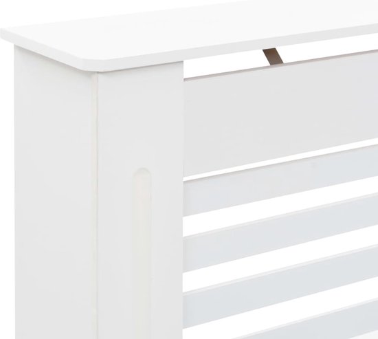 vidaXL Radiatorombouw 112x19x81 cm MDF zwart