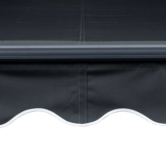 vidaXL Auvent vidaXL avec LED et capteur de vent 600x350 cm Anthracite