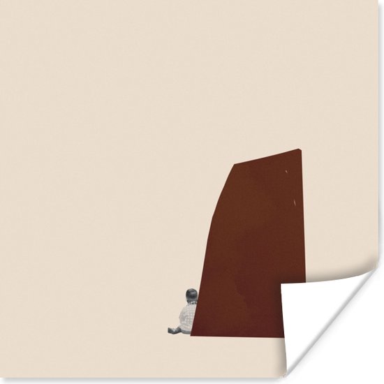 Affiche Vintage - Pastel - Garçon - 75x75 cm