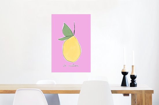 Affiche Citroen - Fruit - Pastel - 40x60 cm