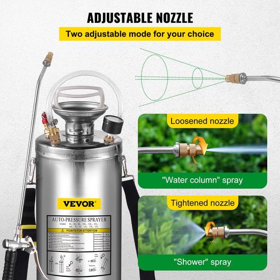 VEVOR Tuinvijververnevelaar 8l Ultrasone Rookmachine Roestvrijstalen Ultrasone Mistmachine Geschikt voor Huis, Tuin, Toeristische Voertuigen, Speciale Voertuigen, Schepen, Voertuigreiniging, Tapijtrei van VEVOR — afbeelding 5