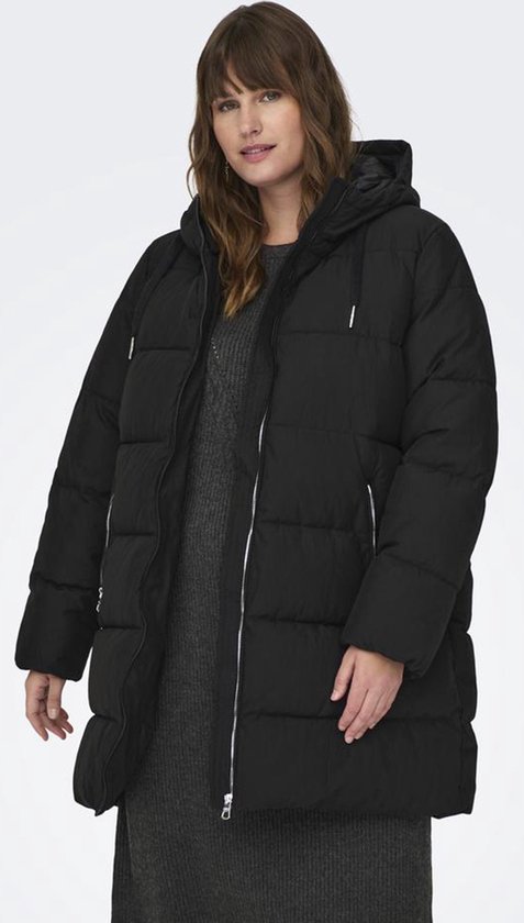 ONLY CARMAKOMA CARNEWDOLLY LONG PUFFER COAT OTW Dames Jas - Maat S