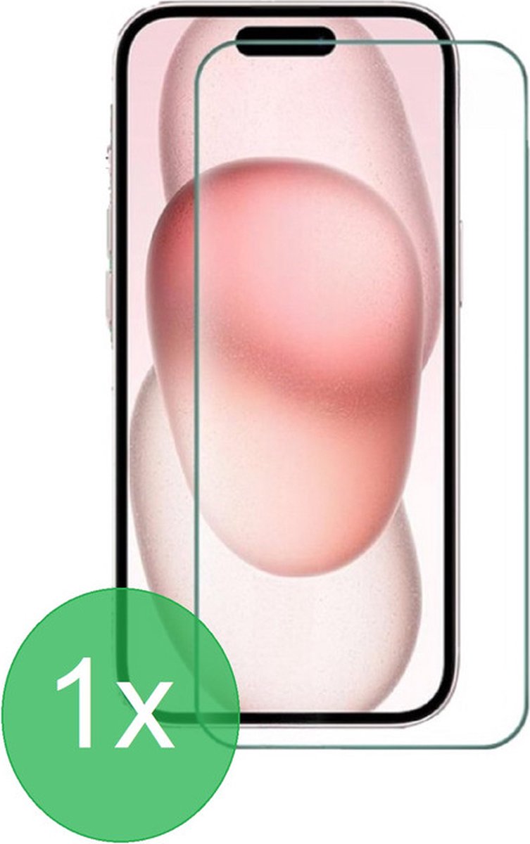 1x Screenprotector Geschikt voor: iPhone 15 / 15 Pro screen protector - glas - bescherm - beschermglas - ZT Accessoires