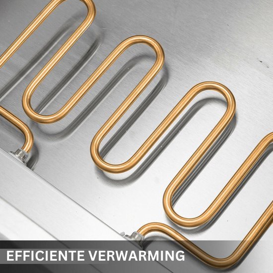 Happyment Buffetwarmer PRO - Electrisch - Chafing Dish - Warmhoudbakken - Warmhoudbakken 3 Voor Buffet - 3 Delig — afbeelding 2