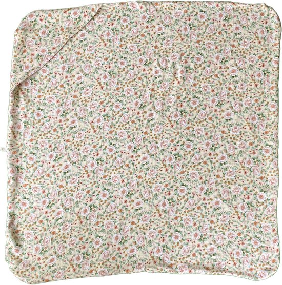 Cateu Rosie Baby Omslagdoek Beige/Crème Mini - Wikkeldeken - Badcape - Hydrofiele Doek van CAT — afbeelding 5