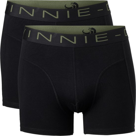 Vinnie-G Boxershorts 2-pack Black - Maat S - Heren Onderbroeken Zwart - Geen irritante Labels - Katoen heren ondergoed