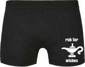 Rub for wishes Heren Boxershort - humor - vriend - onderbroek - grappig