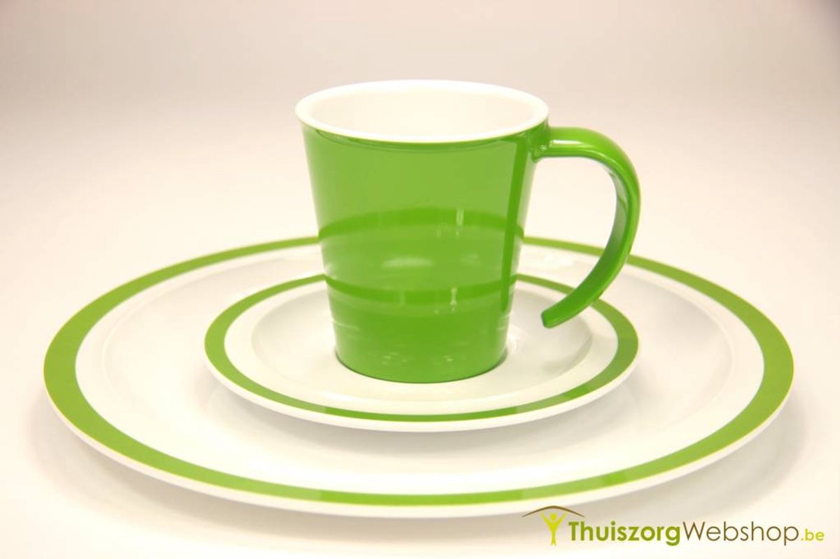 Servies Ornamin Klassik : 22 cm soepbord - wit met blauwe rand