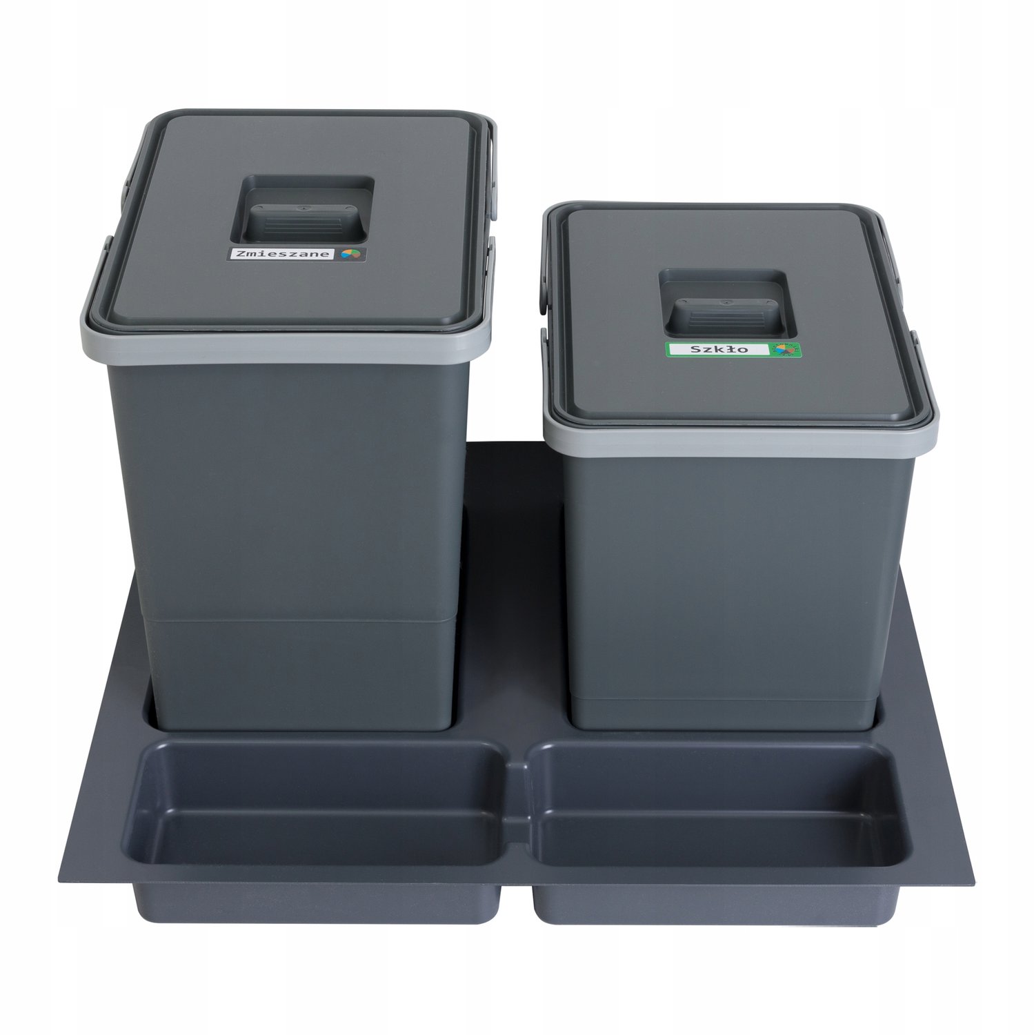 Afvalscheider voor Keukenkast 60cm - 2 Bakken (15L & 18L)