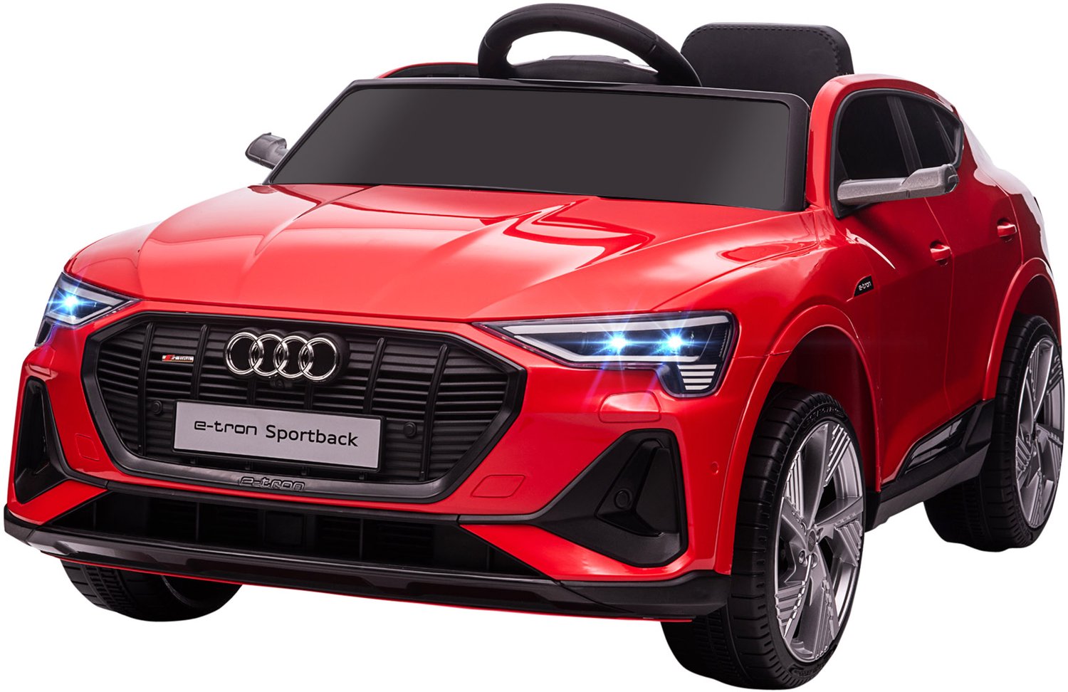 Homona Elektrische kinderauto - Met afstandsbediening, verlichting en muziek - 108 x 60 x 47 cm - Rood