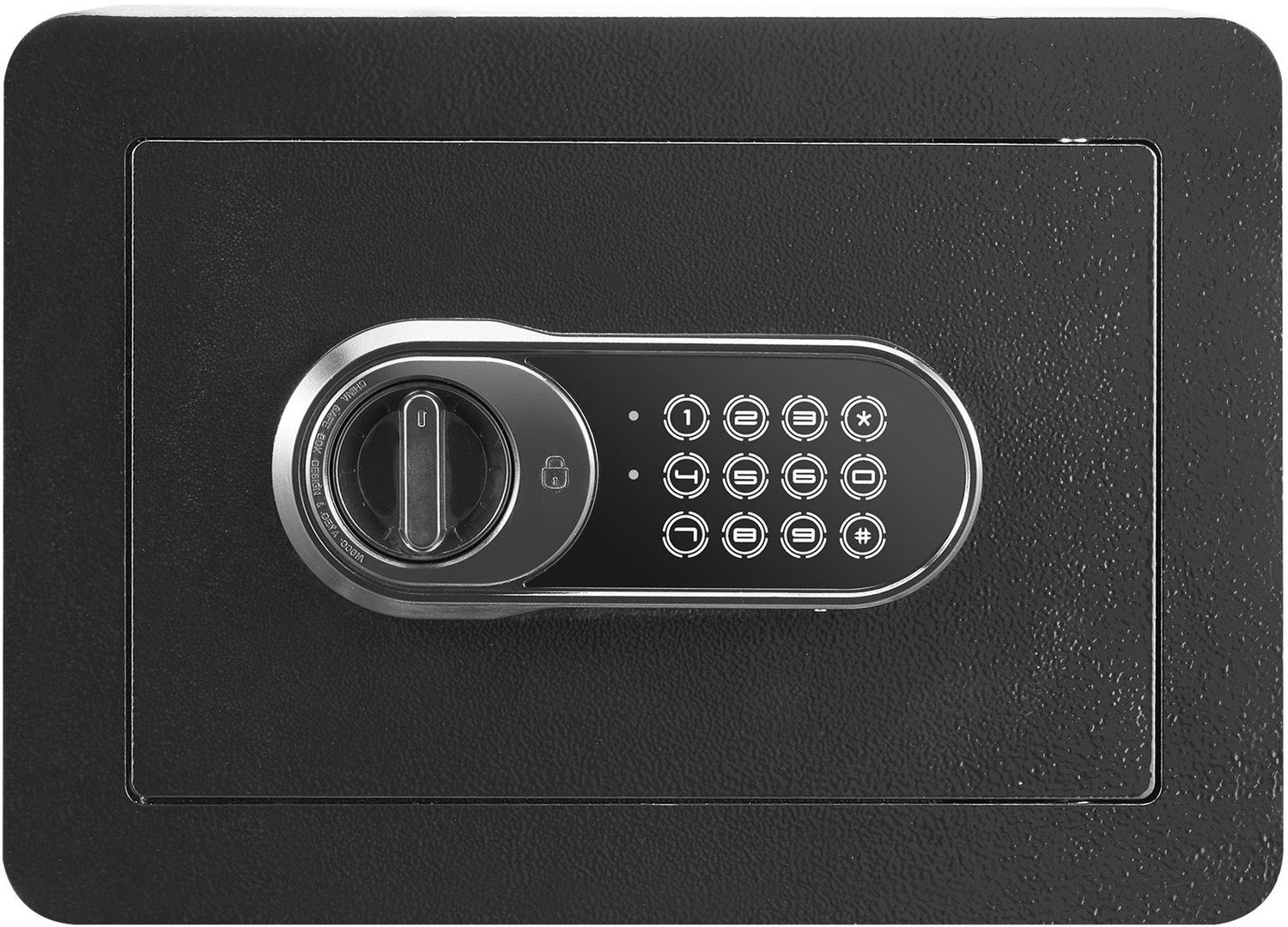Kluis- 14-2 liter- stalen veiligheidskluis met digitaal toetsenpaneel en 2 sleutels- wandkluis voor in een kast. Beschermt contant geld- goud- sieraden en documenten voor thuis of in een hotel. Afmetingen: 35-1 x 24-9 x 24-9 cm.