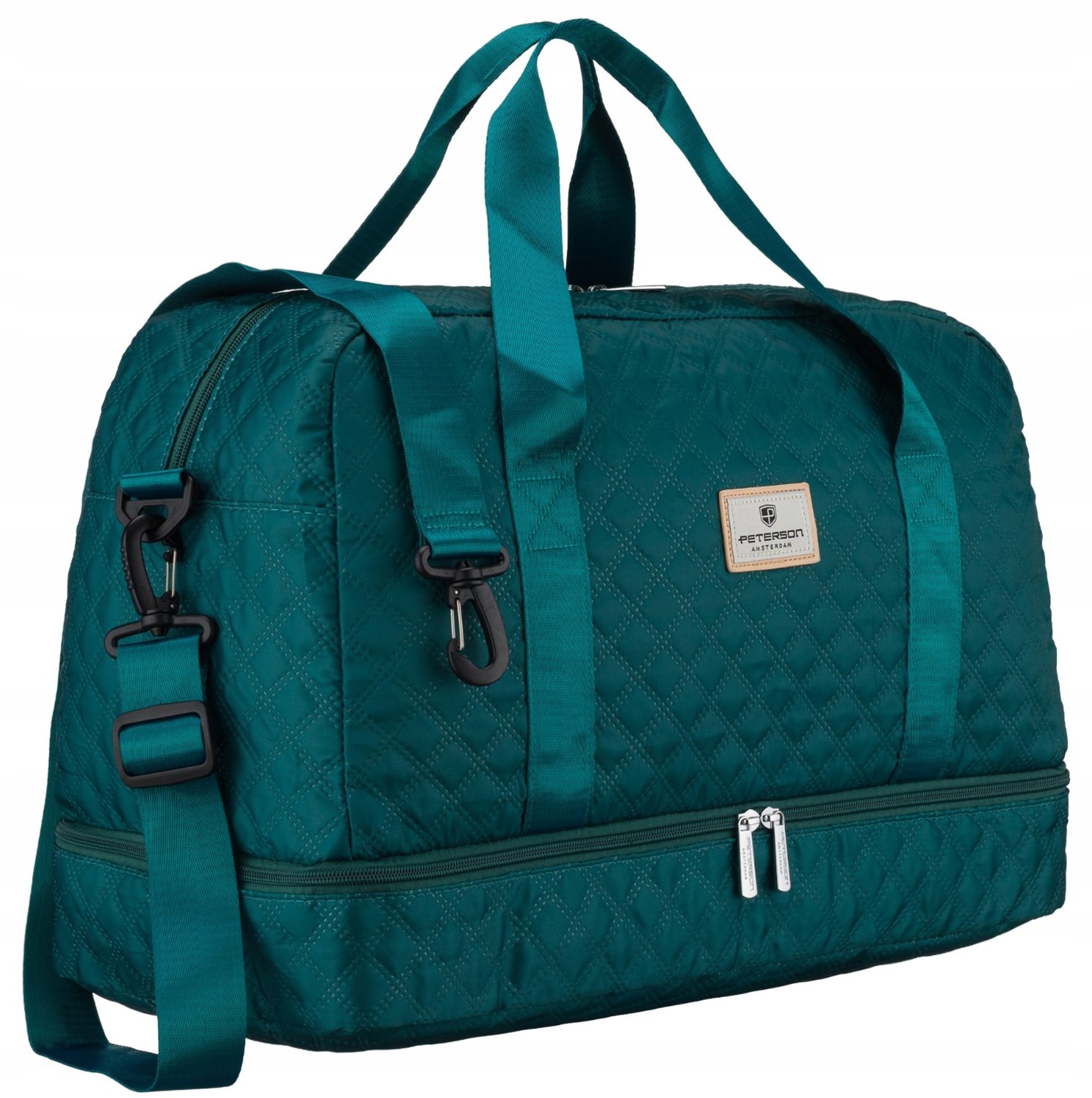 Peterson Sporttas Gym & Reizen met Schoenenvak - Turquoise