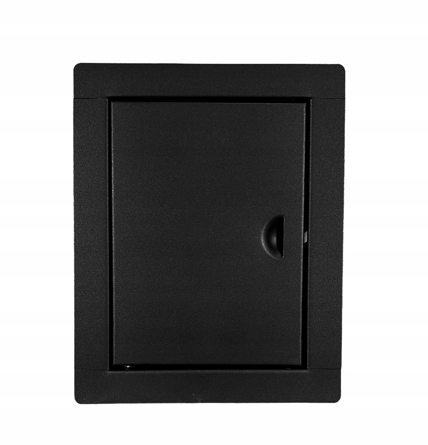 Zwarte Metalen Toegangsdeur 15x20cm met Klinksluiting