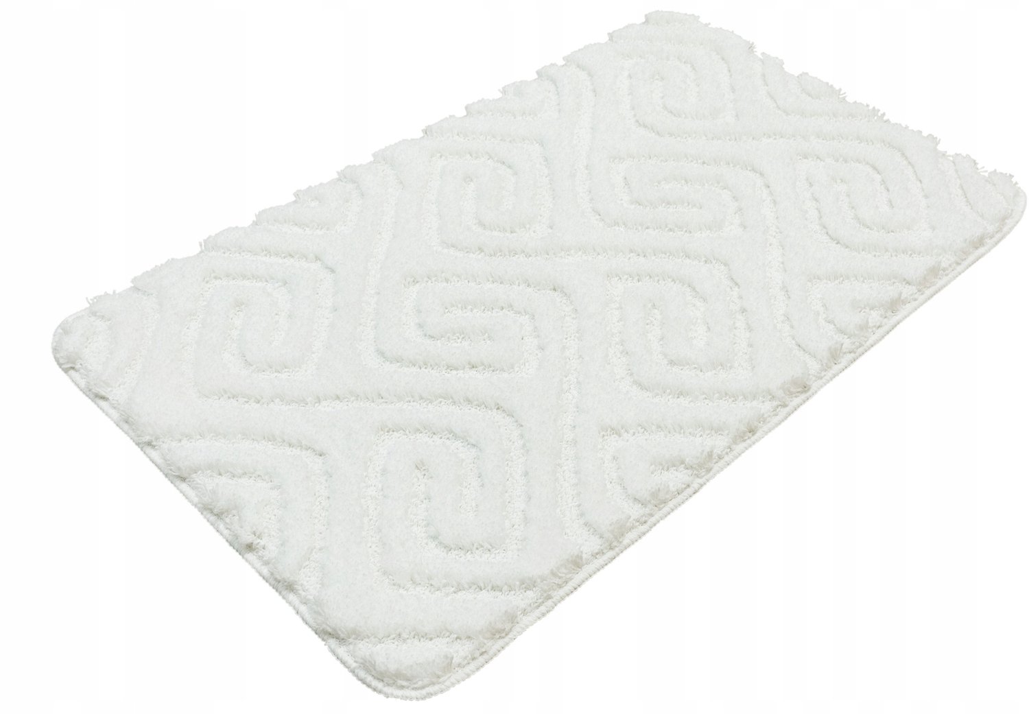 Akasha Wit Antislip Badkamermat 60x100 cm - Zacht & Wasbaar