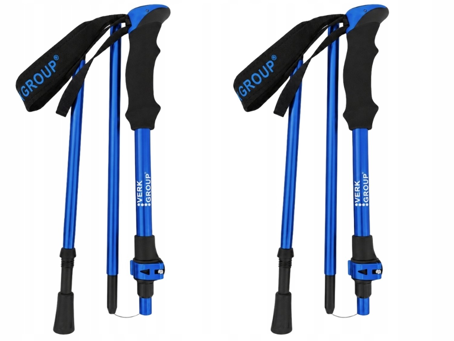 Verstelbare Trekkingstokken Opvouwbaar Lichtgewicht - Blauw