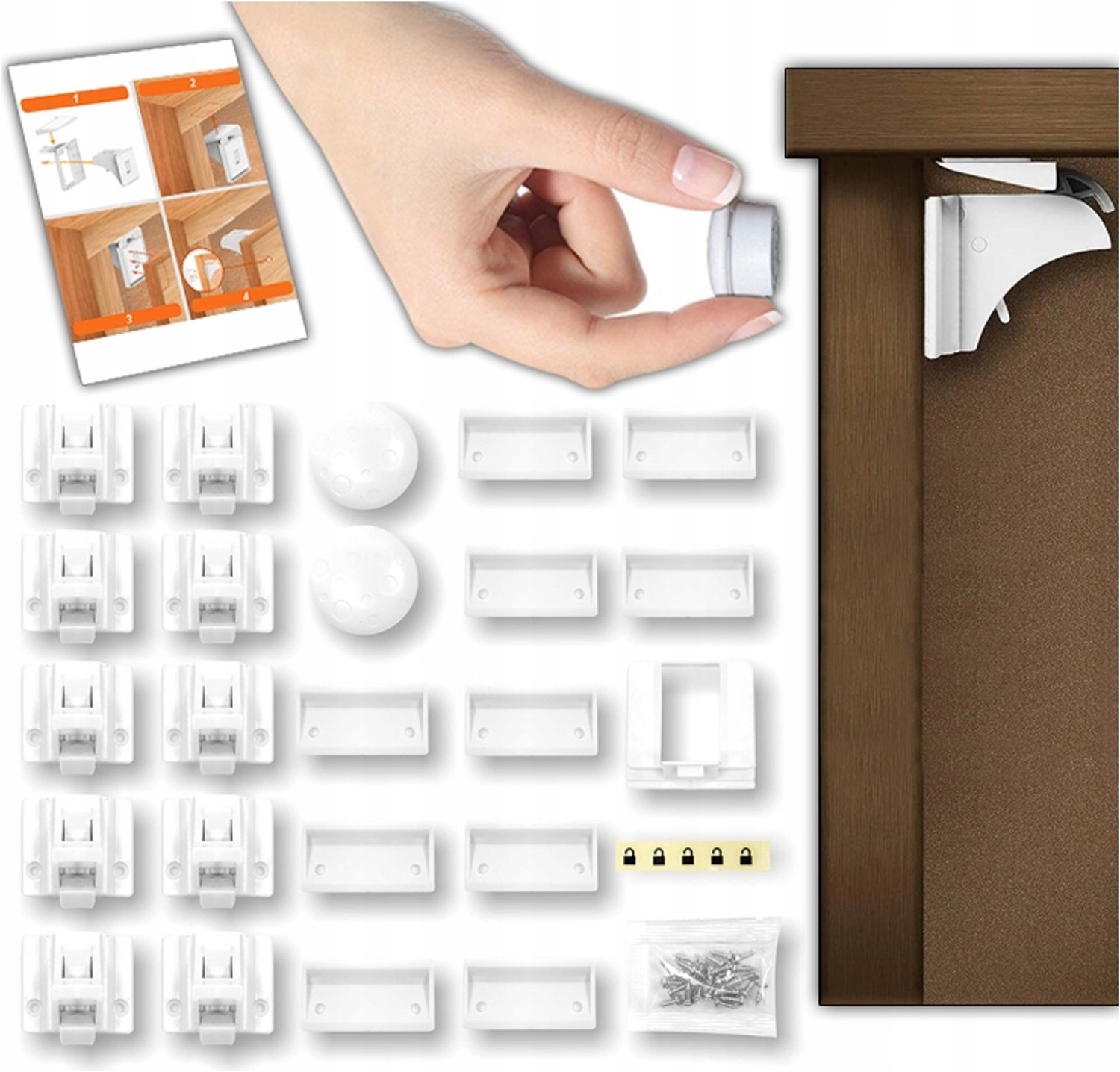 Magnetische Kastsloten voor Kinderen - Set van 10