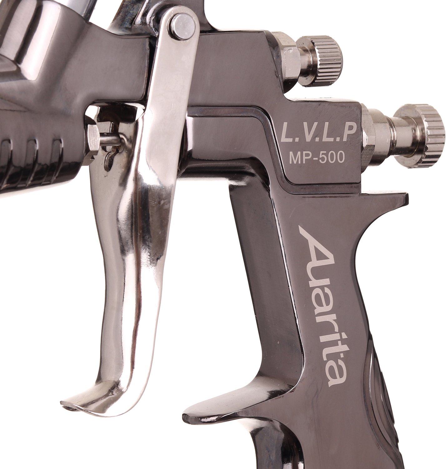 Merkloos LVLP Verfspuitpistool 2.0mm, 600ml RVS, Instelbaar